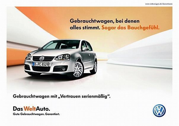 Anzeigenmotiv „Das WeltAuto.“ 